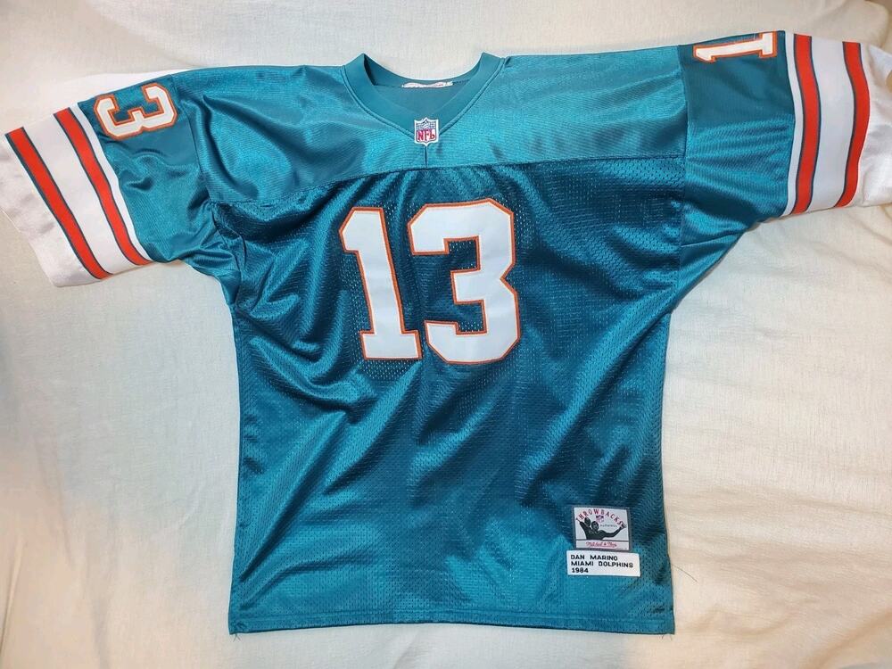 Dan Marino Jersey #13 Dolphins 1984 Mitchell & Ness Legacy Adults Size 52